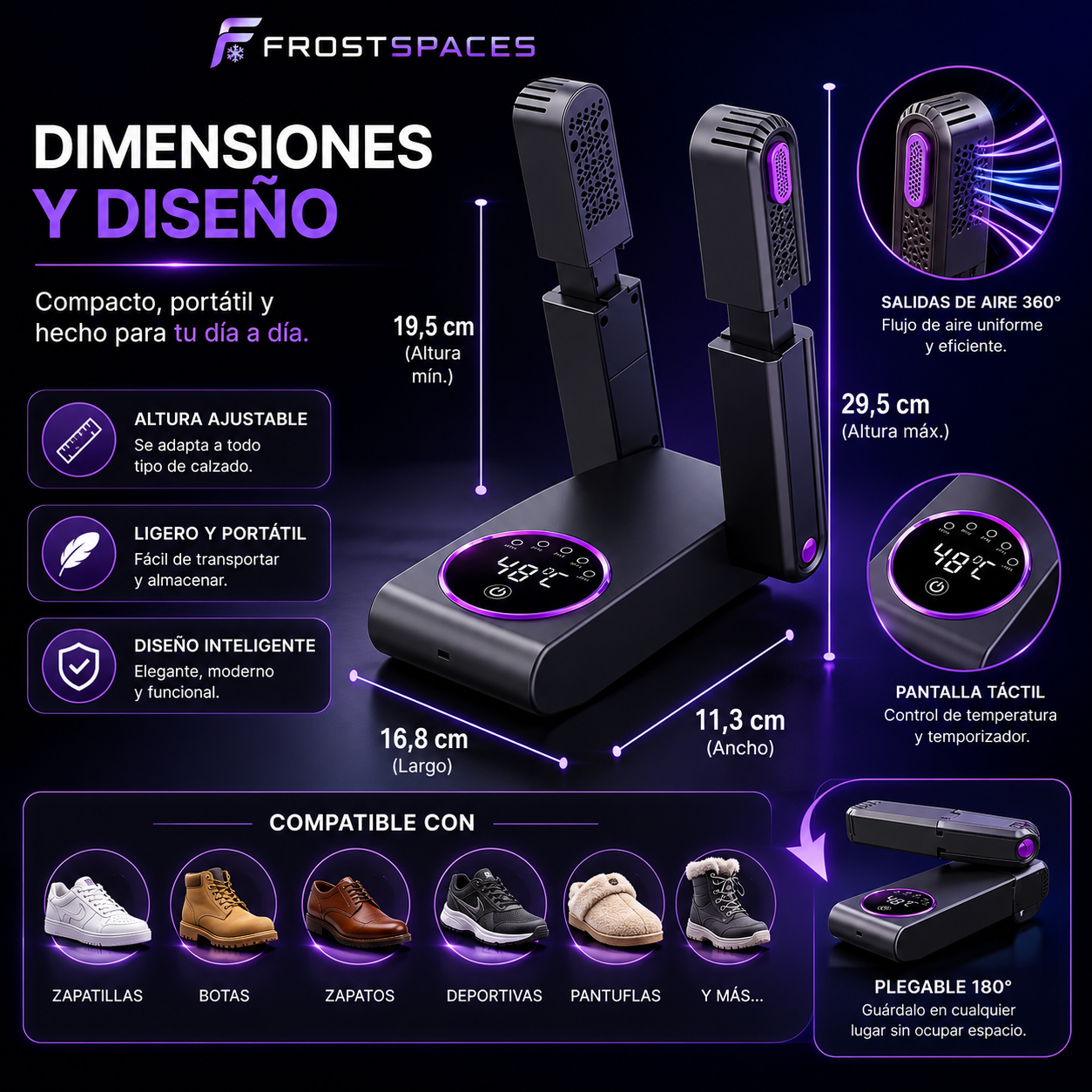 Secador Premium para Calzado